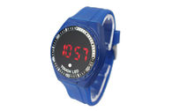 Silicone azul estilo conduzido do clássico do relógio de pulso dos esportes dos meninos do relógio da tela de toque