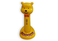 As crianças amarelas bonitas do urso que falam brinquedos da pena apoiam o CARTÃO do TF para crianças