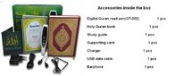 Palavra por palavra OLED ecrã Digital Tajweed e Tafseer Alcorão caneta leitor com MP3