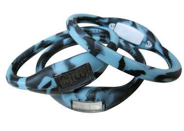 O esporte conduzido mistura do relógio de pulso de Digitas do silicone personaliza com logotipo, faixa do bracelete