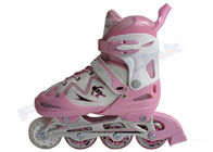 Patins de rolo ajustáveis de quatro rodas do quadrilátero para crianças e crianças, sapatas da patinagem de rolo das meninas