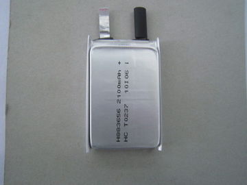 Bateria recarregável do aa do íon do lítio do alarme de fumo 883656 3.7V do poder superior 2100mAh